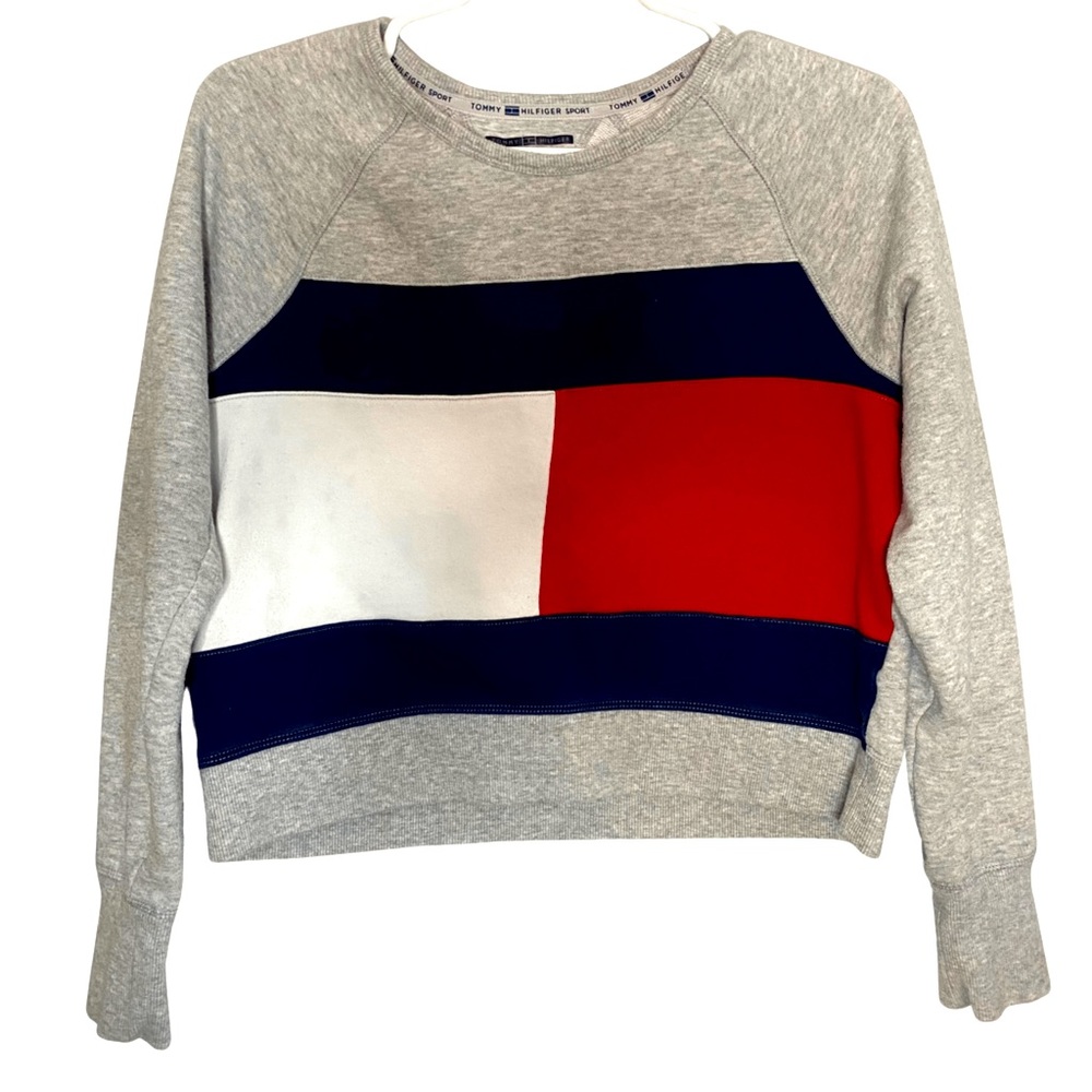 Tommy Hilfiger Sport Cropped Sweatshirt GUC Size S